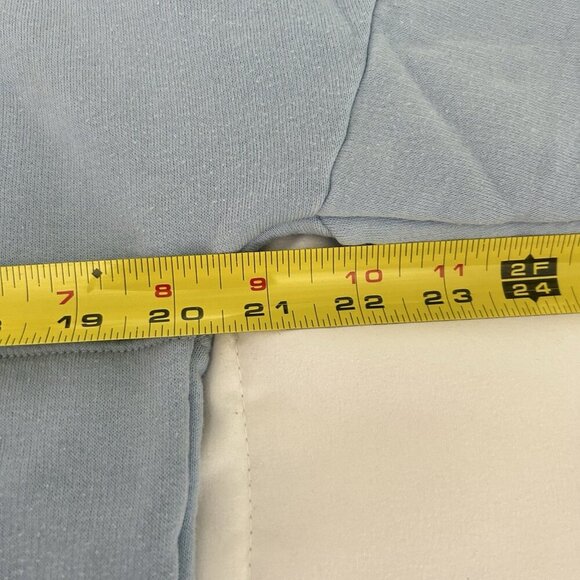 VS Victorias Secret Pink 1/4 Button Up Pullover Sweatshirt Light Blue Womens XS - Picture 5 of 7